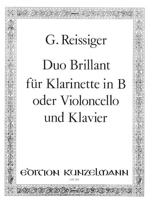Duo Brillant B Carl Gottlieb Reissiger Partition Clarinette