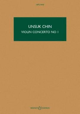 Concerto pour Violon n° 1 Chin Unsuk Partition Grand format