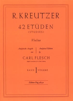 42 Etudes Volume 1 Rodolphe Kreutzer Partition Violon