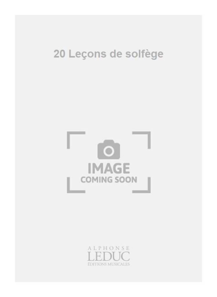 20 Leçons de solfège - 5 clés mélang. sans acc. - Jeanine Rueff