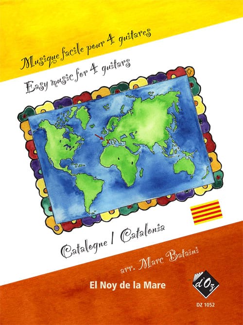 Musique Facile pour 4 Guitares : Catalogne - Traditionnel - Partition