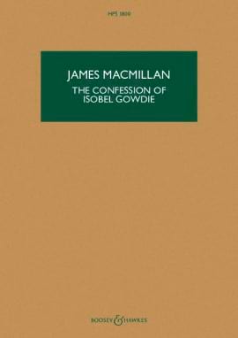 The confession of Isobel Gowdie James MacMillan Partition Grand format