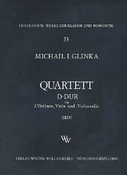 Streichquartett D-Dur 1824 - Stimmen GLINKA Partition Quatuors