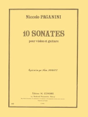 10 Sonates - Violon & Guitare PAGANINI Partition Duos