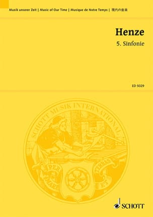 Sinfonie Nr. 5 Hans Werner Henze Partition Grand format