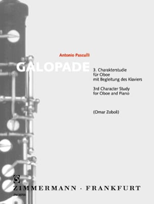 Galopade Antonino Pasculli Partition Hautbois