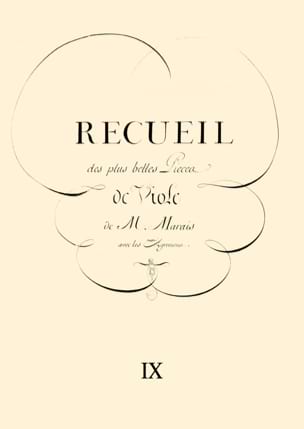 Recueil des Plus Belles Pièces de Viole Sous Coffret - Marin Marais