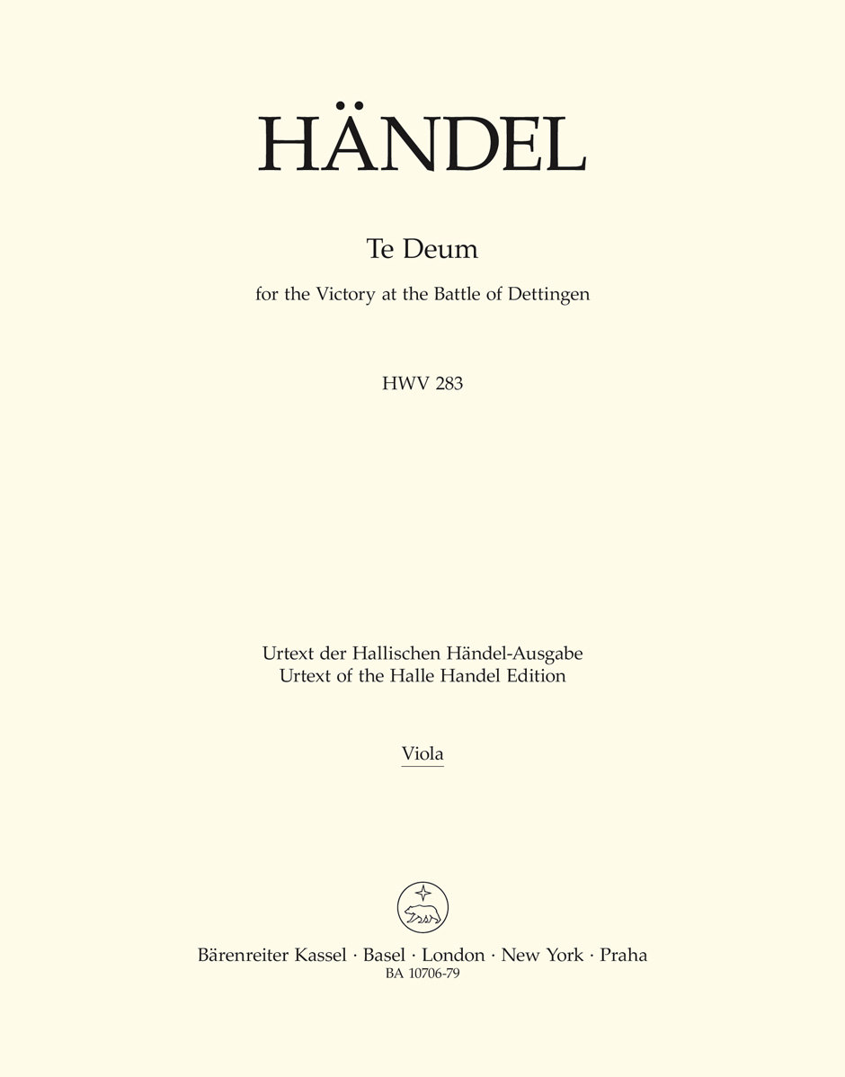 Te Deum for the Victory at the Battle of Dettingen HWV 283 - HAENDEL