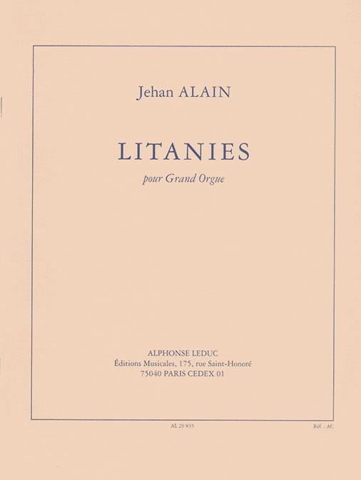 Litanies Jehan Alain Partition