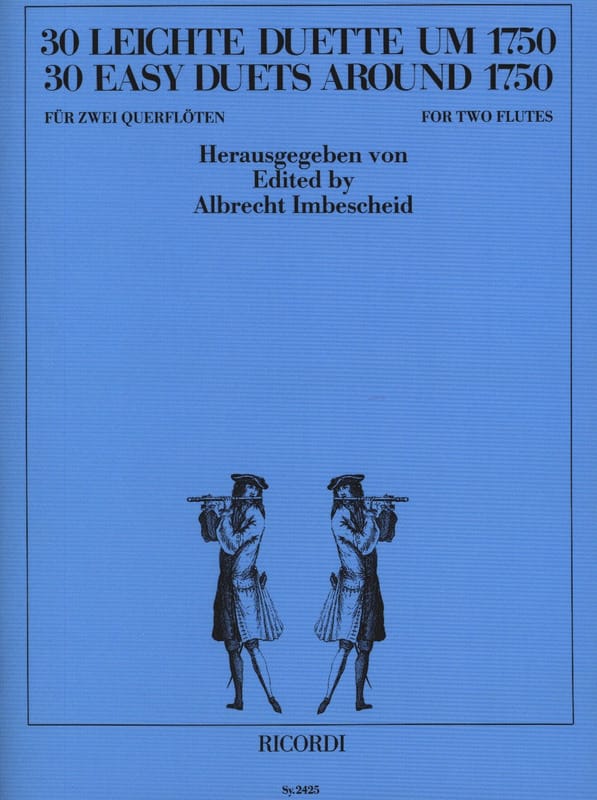 30 Leichte Duette um 1750 - 2 Flöten - Albrecht Imbescheid - Partition