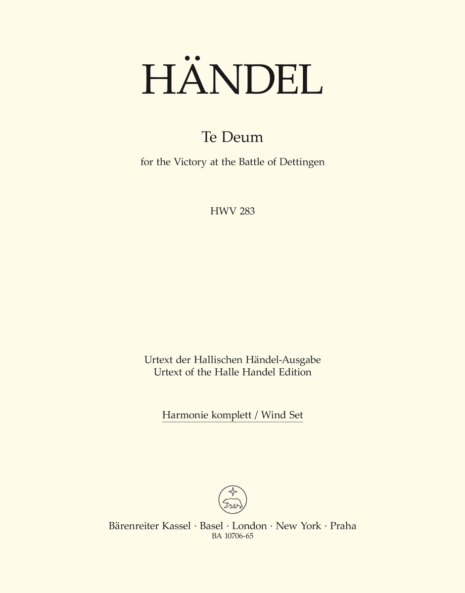 Te Deum for the Victory at the Battle of Dettingen HWV 283 - HAENDEL