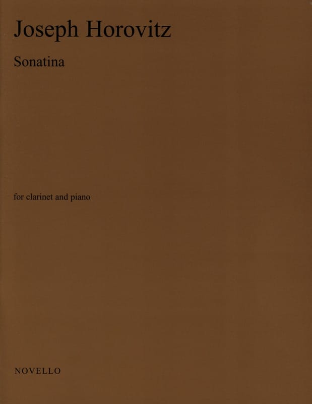 Sonatina - Clarinet piano Joseph Horovitz Partition Clarinette