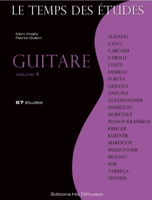 Le Temps des Etudes Volume 1 - Guitare Partition Guitare