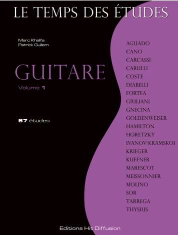 Le Temps des Etudes Volume 1 - Guitare Partition Guitare