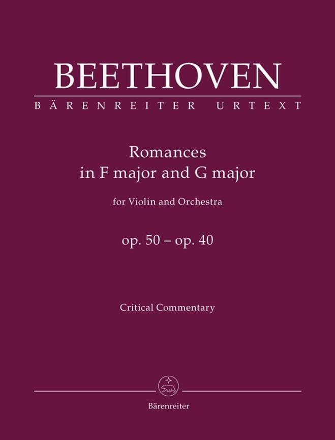 Romances pour violon et orchestre op.50, 40 BEETHOVEN Partition