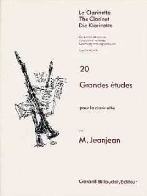 20 Grandes études - Paul Jeanjean - Partition - Clarinette