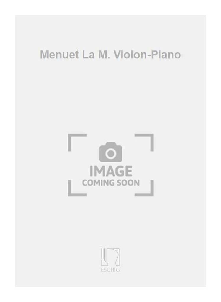 Menuet en la majeur - J. Mouret - Partition - Violon