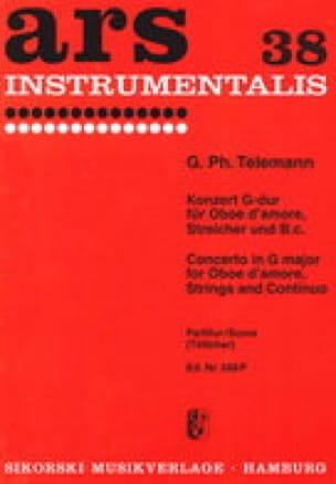 Konzert G-Dur - Conducteur TELEMANN Partition Grand format
