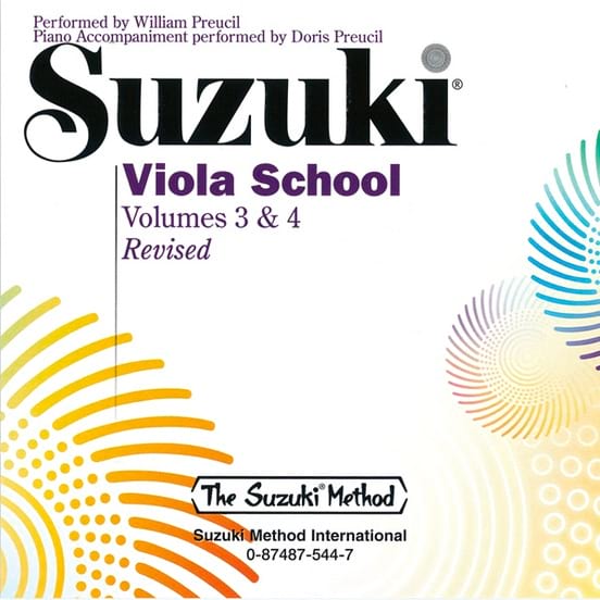 CD - Viola School Volume 3 & 4 SUZUKI Partition Alto