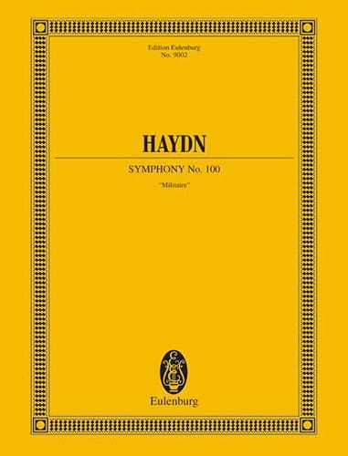 Symphonie N°100 - Hob.1:100 Militaire HAYDN Partition Grand format