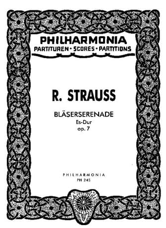 Bläserserenade Es-Dur op. 7 - Partitur - Richard Strauss - Partition
