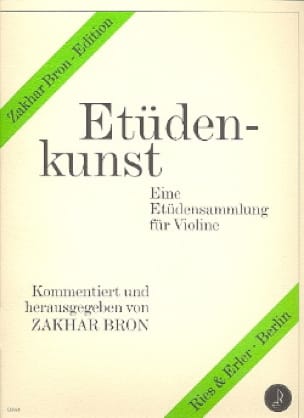 Etüdenkunst, Bd. 1 Zakhar Bron Partition Violon