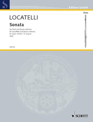 Sonate B-Dur - Flöte und Bc LOCATELLI Partition Flûte traversière