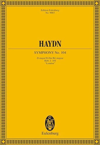 Symphonie N°104 London En Ré Maj. Hob1:104 - HAYDN - Partition