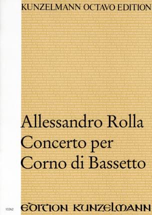 Konzert Für Bassetthorn F-Dur Alessandro Rolla Partition Grand format