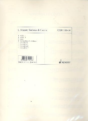 Sinfonia di caccia - Stimmen Leopold Mozart Partition
