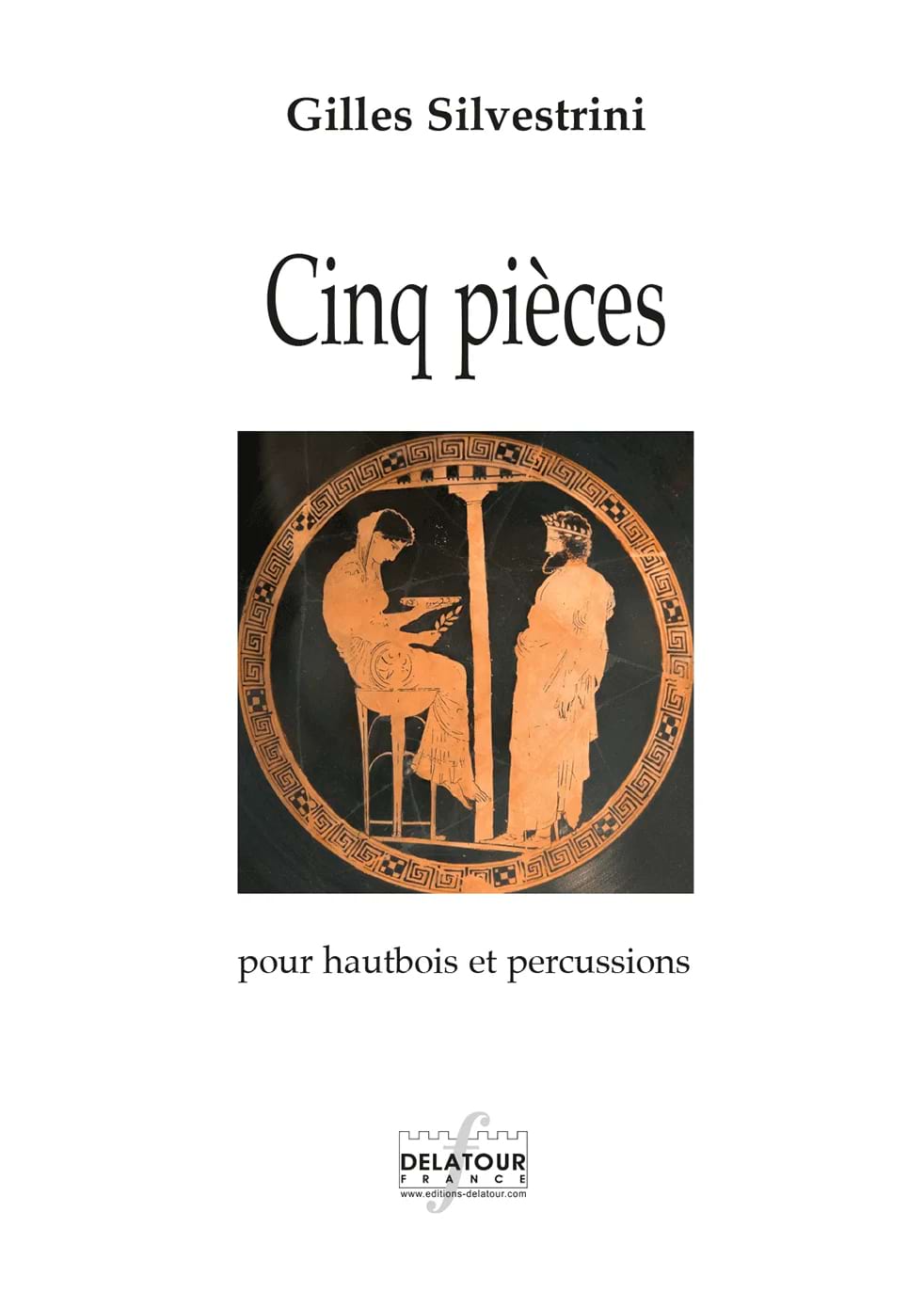 5 Pièces - Hautbois et percussions Gilles Silvestrini Partition