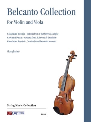 Bel Canto Collection - Violon et alto Partition Duos