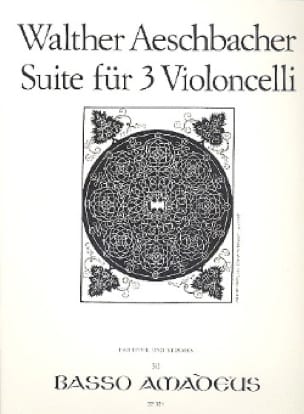 Suite pour 3 violoncelles Walther Aeschbacher Partition Violoncelle