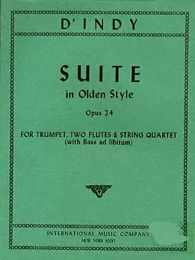 Suite In Olden Style, Op. 24 - Trompette-2 Flûtes-Quatuor A Cordes