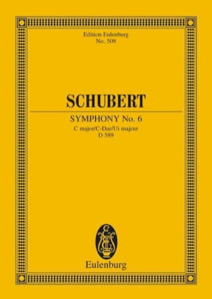 Symphonie Nr. 6 C-Dur D 589 - Partitur SCHUBERT Partition Petit format