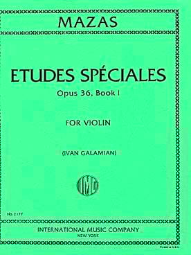Etudes spéciales op. 36 n° 1 MAZAS Partition Violon