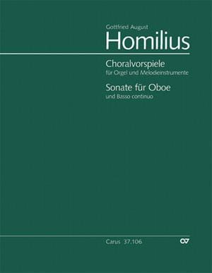 Choralvorspiele u. Sonate Oboe u. Bc - Gottfried August Homilius