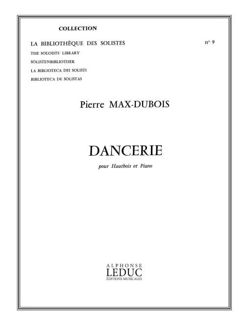 Dancerie - Pierre-Max Dubois - Partition - Hautbois