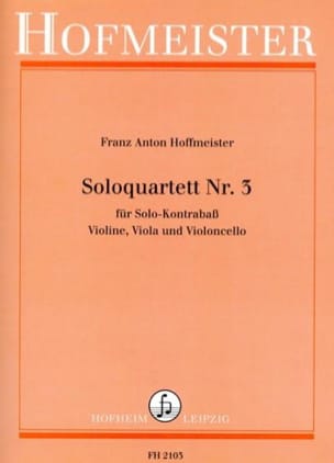 Solo Quatuor N°3 HOFFMEISTER Partition Quatuors