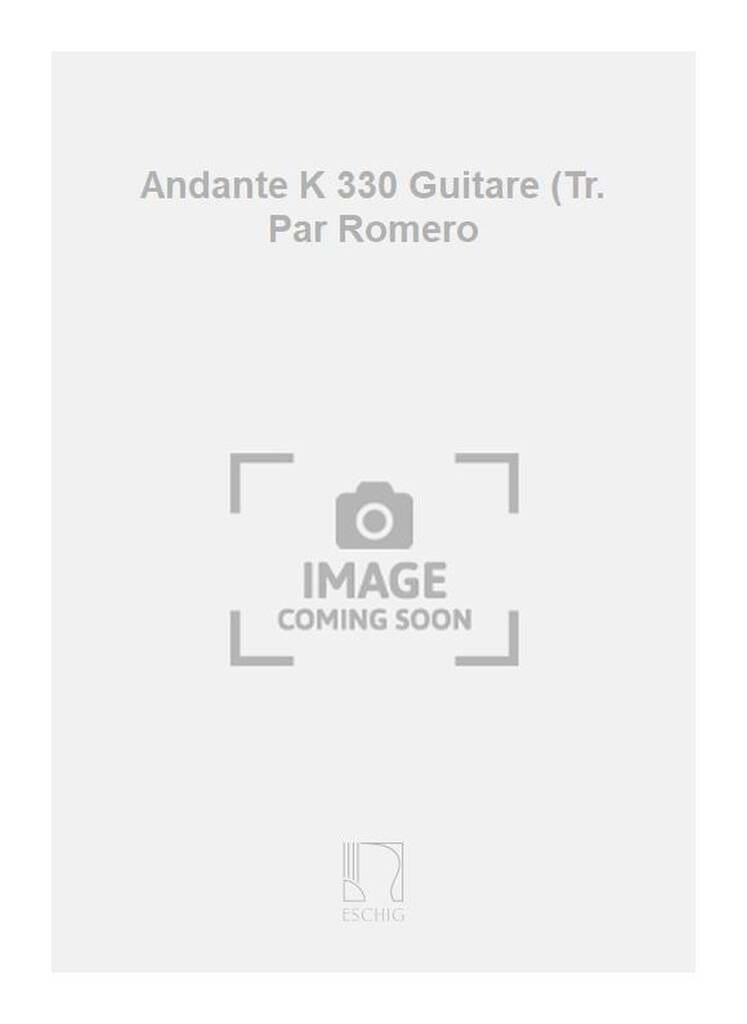 Andante extrait de la 2e sonate n°10 K 330 MOZART Partition Guitare