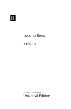 Sinfonia 1968 - BERIO - Partition - Grand format