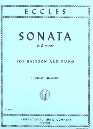 Sonata in G minor - Bassoon piano Henry Eccles Partition Basson