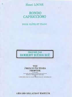 Rondo capriccioso Henri Loche Partition Flûte traversière