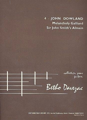 Melancholy Galliard/ Sir John Smith's Almain - J Dowland - Partition
