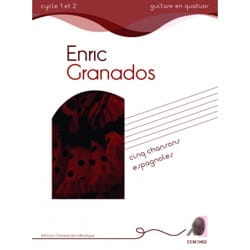 5 chansons espagnoles GRANADOS Partition Guitare