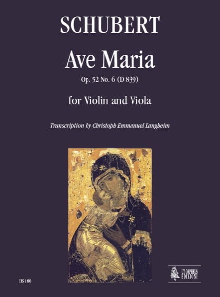 Ave Maria - Violon et Alto SCHUBERT Partition Violon