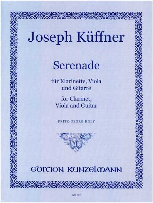Serenade - Klarinette Viola Gitarre Joseph Küffner Partition