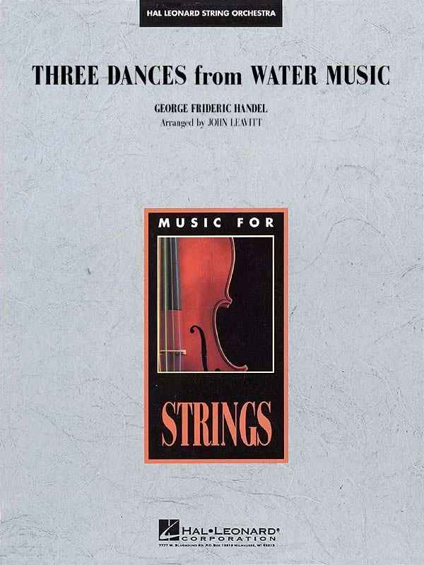 Three Dances from Water Music HAENDEL Partition