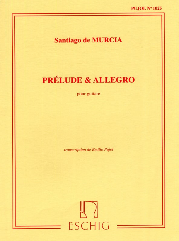 Prelude Et Allegro Santiago De Murcia Partition Guitare