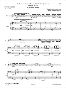 Petite Pièce DEBUSSY Partition